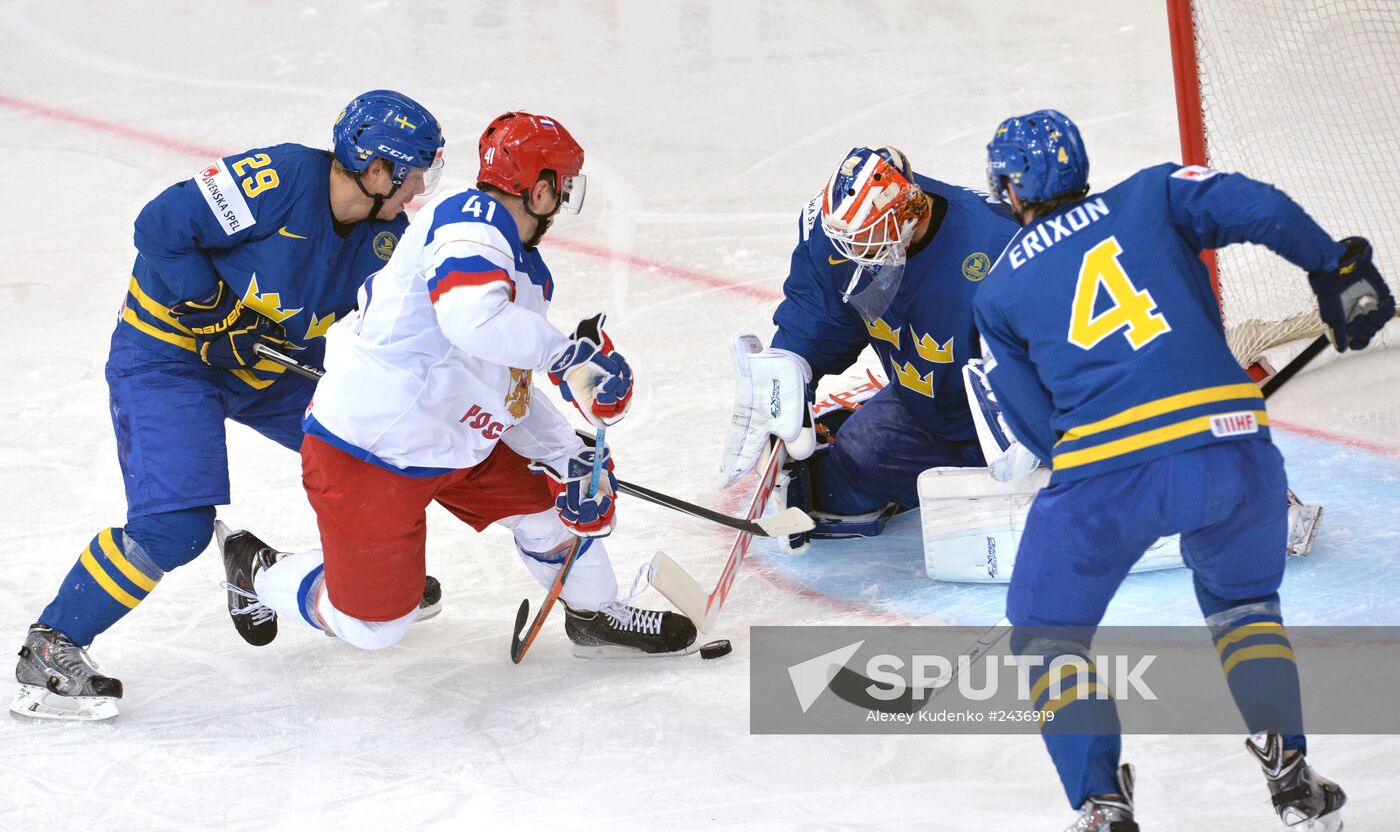 2014 IIHF World Championship. Semifinals. Russia vs. Sweden