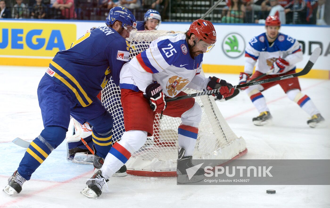 2014 IIHF World Championship. Semifinals. Russia vs. Sweden