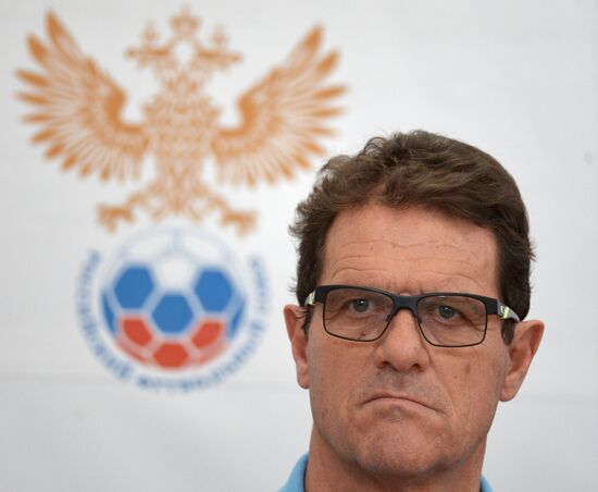 Football. Russian national team's head coach Fabio Capello holds news conference