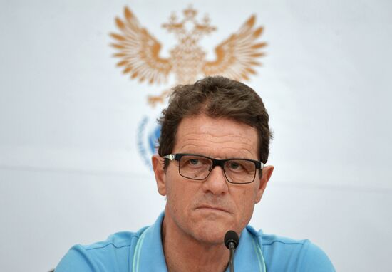 Football. Russian national team's head coach Fabio Capello holds news conference