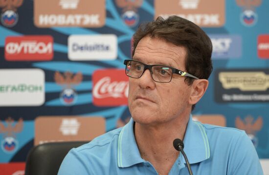 Football. Russian national team's head coach Fabio Capello holds news conference