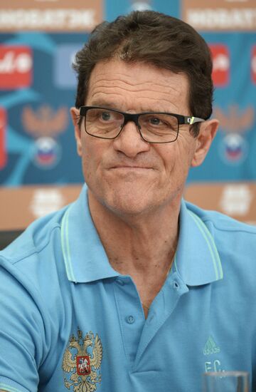 Football. Russian national team's head coach Fabio Capello holds news conference