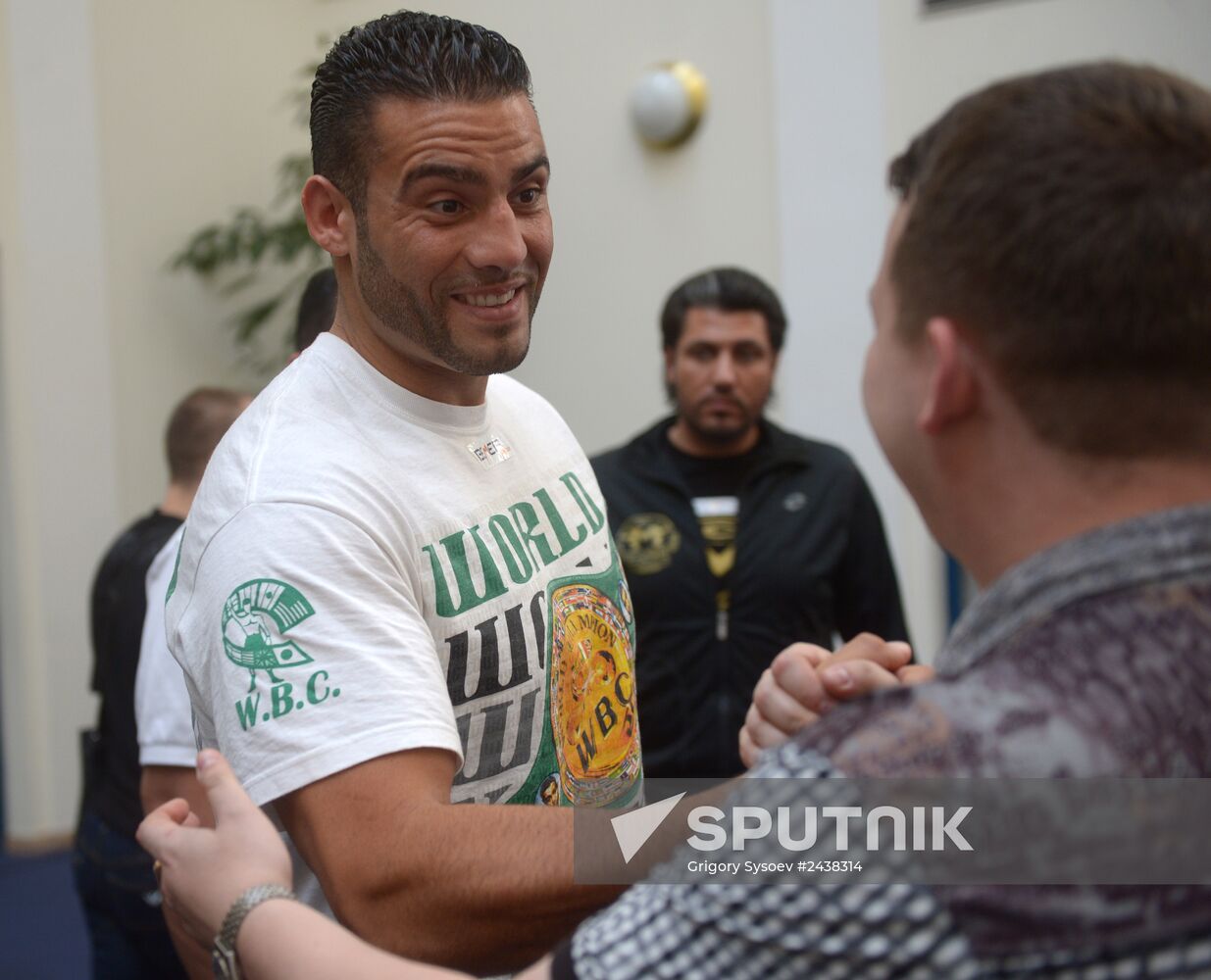 Boxing. News conference by Alexander Povetkin and Manuel Charr