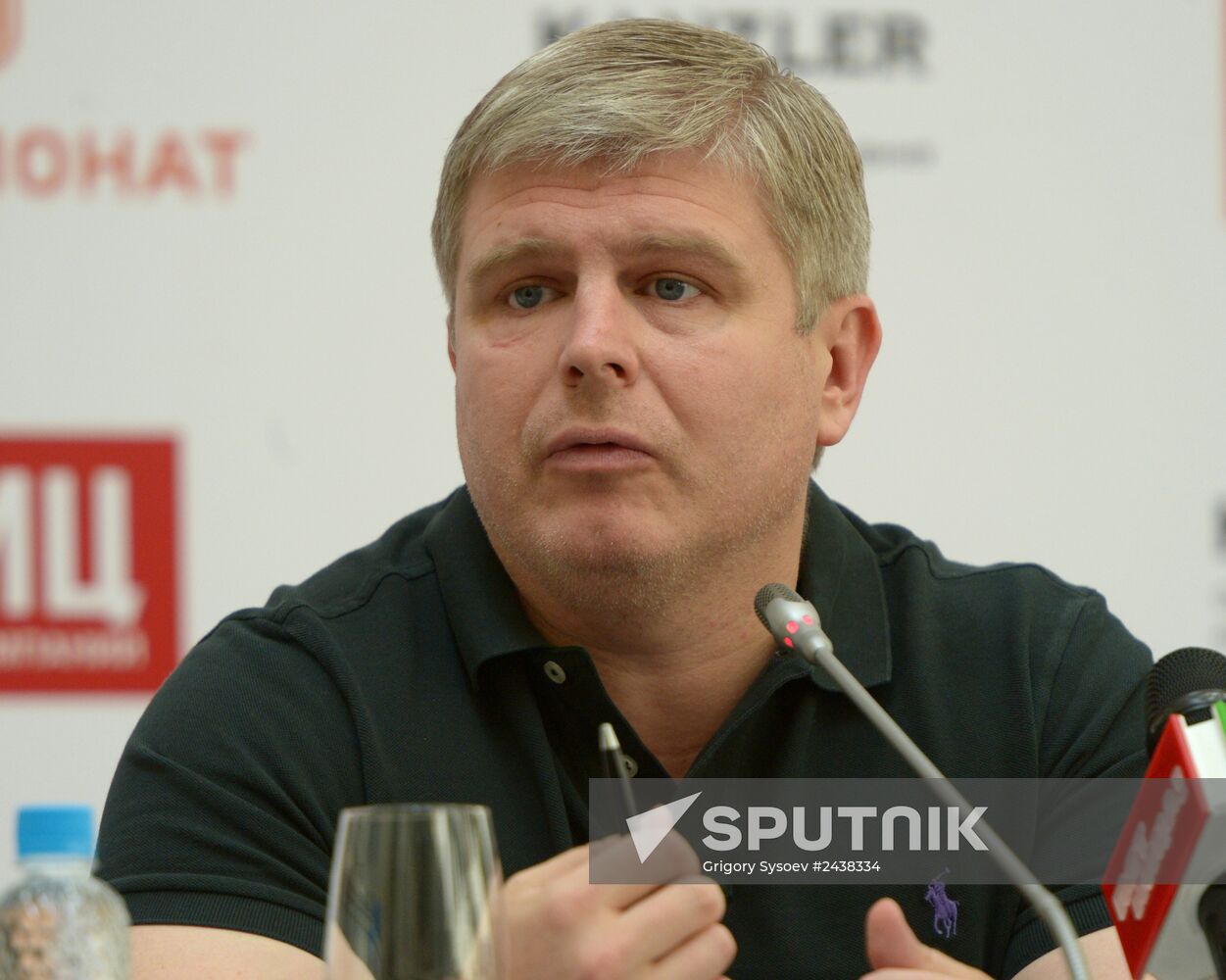 Boxing. News conference by Alexander Povetkin and Manuel Charr