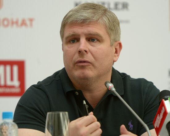 Boxing. News conference by Alexander Povetkin and Manuel Charr