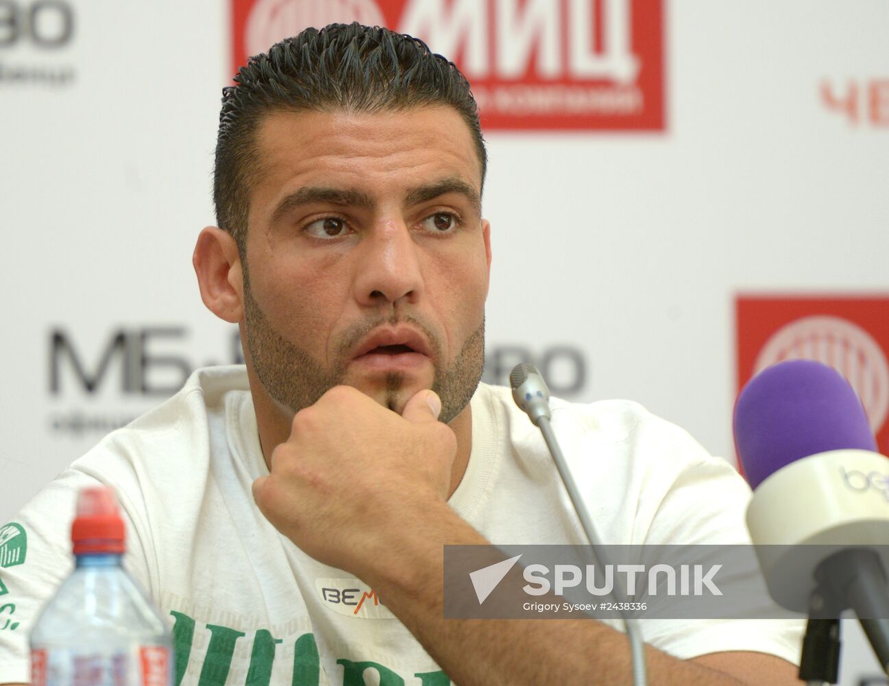 Boxing. News conference by Alexander Povetkin and Manuel Charr