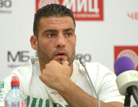 Boxing. News conference by Alexander Povetkin and Manuel Charr