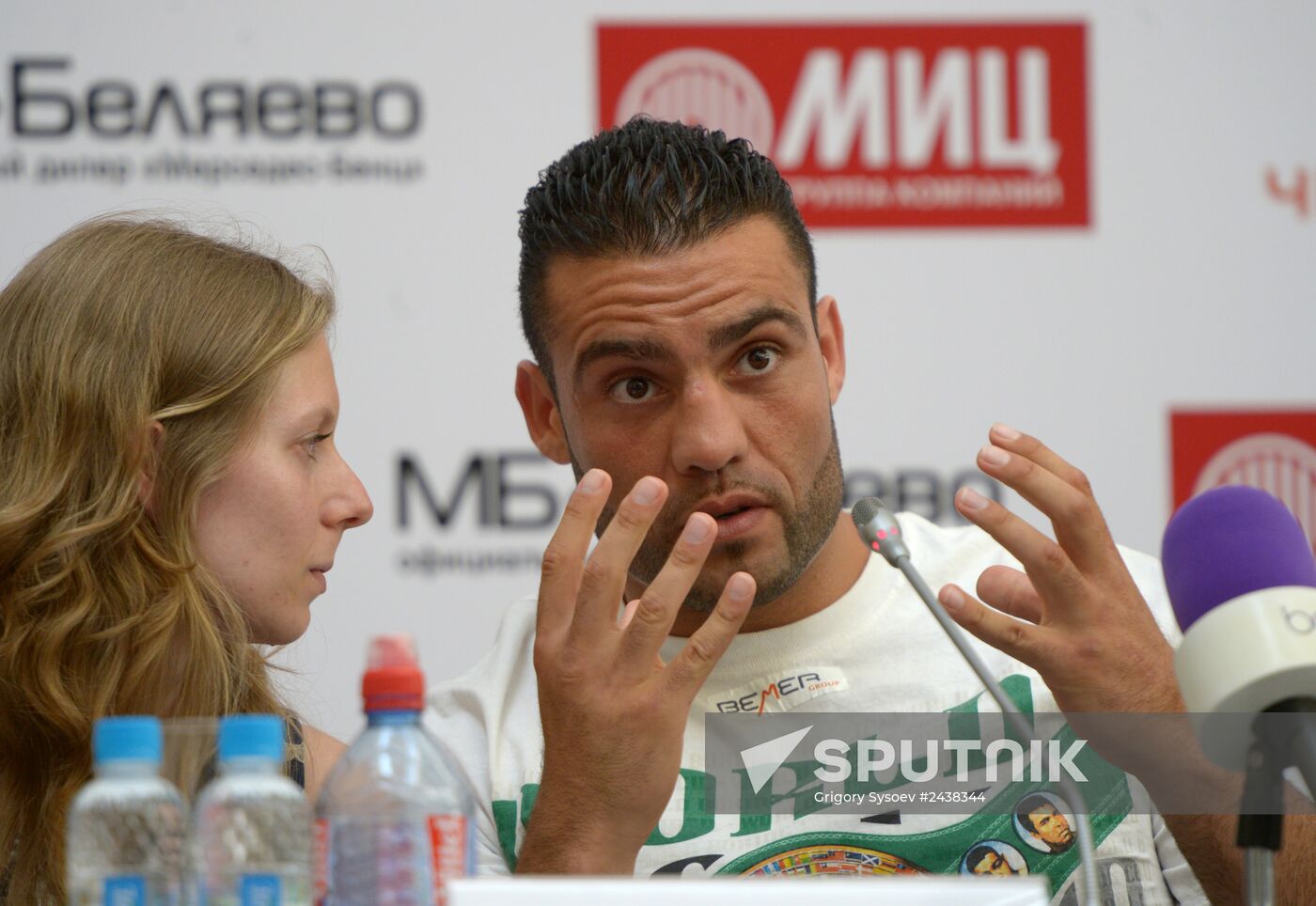 Boxing. News conference by Alexander Povetkin and Manuel Charr
