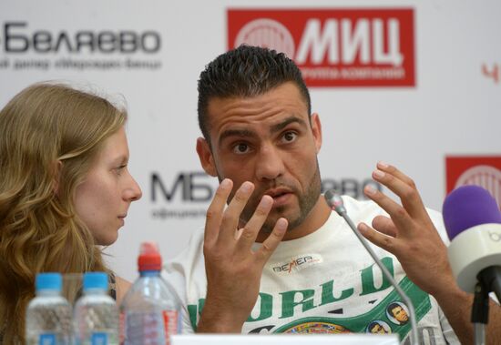 Boxing. News conference by Alexander Povetkin and Manuel Charr