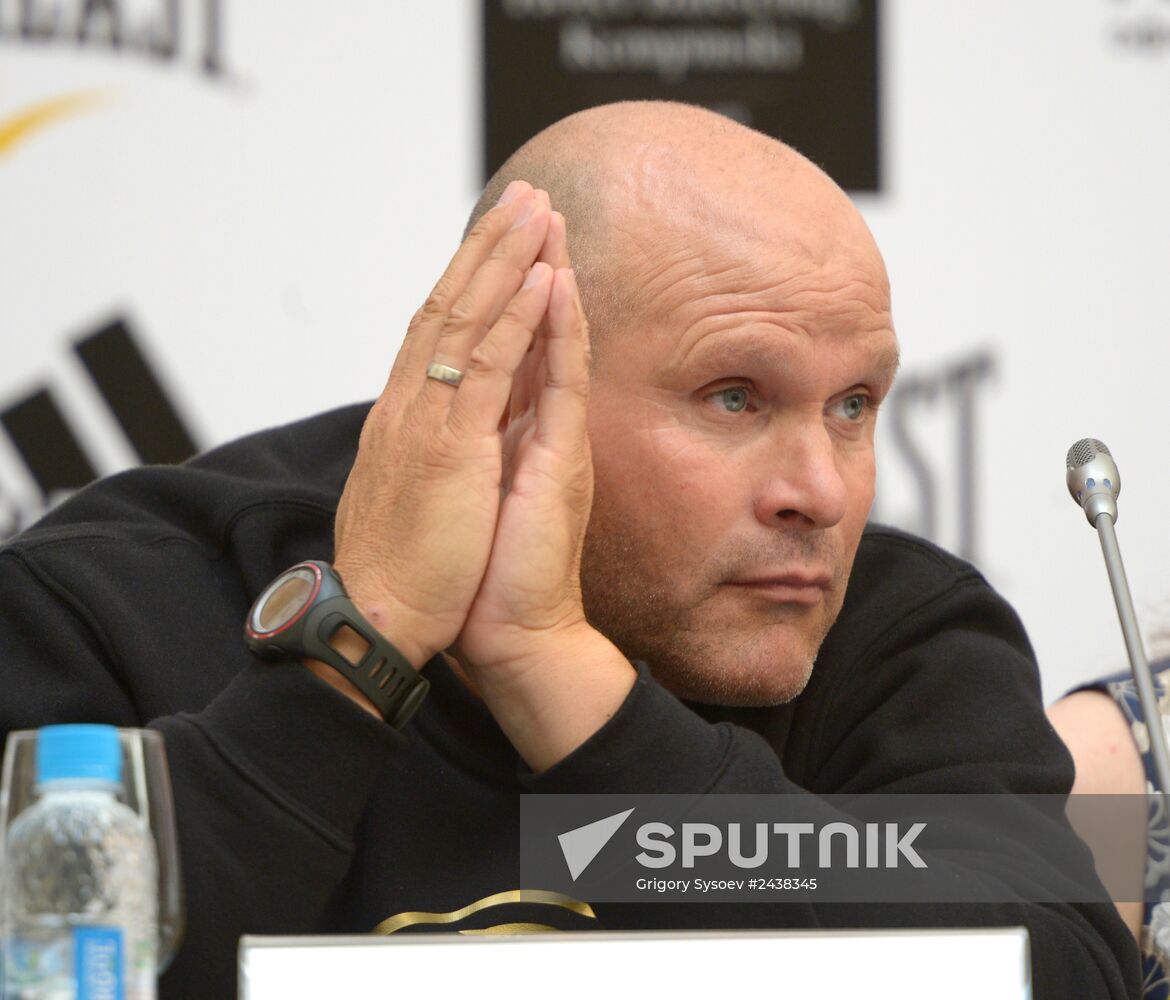 Boxing. News conference by Alexander Povetkin and Manuel Charr
