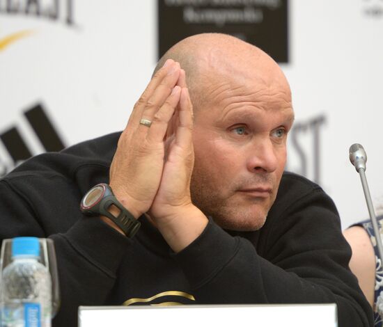 Boxing. News conference by Alexander Povetkin and Manuel Charr