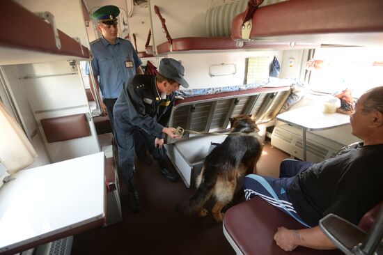 Daily routine of the frontier post on Russia-Kazakhstan border