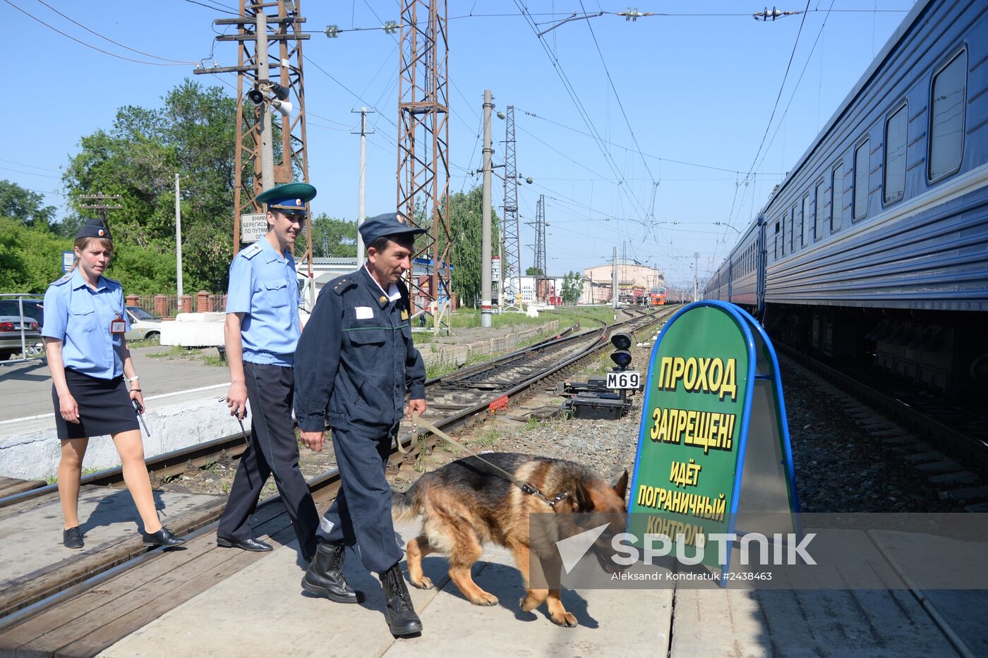Daily routine of the frontier post on Russia-Kazakhstan border