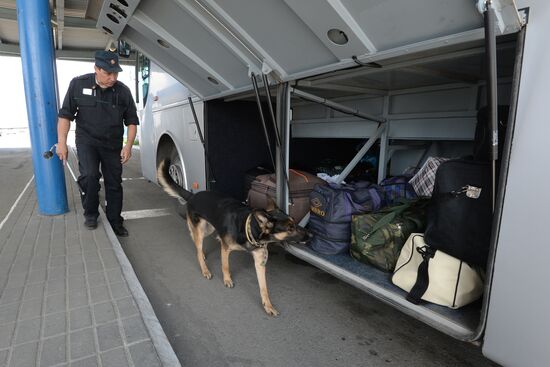 Daily routine of the frontier post on Russia-Kazakhstan border