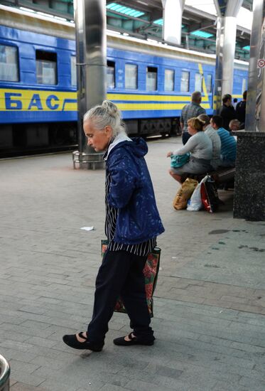 Situation at Donetsk railway station