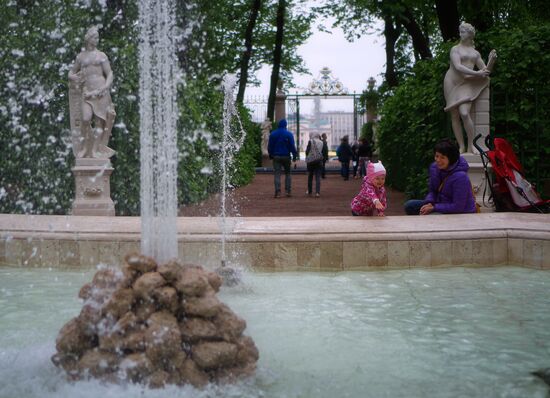 Launching the Summer Garden fountains in St. Petersburg
