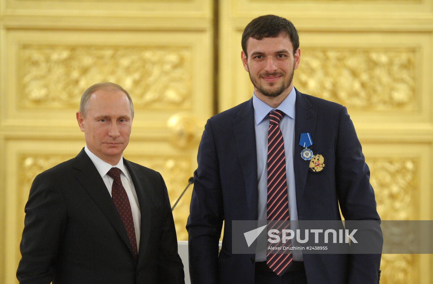 Kremlin award ceremony on Russian ice hockey team's win