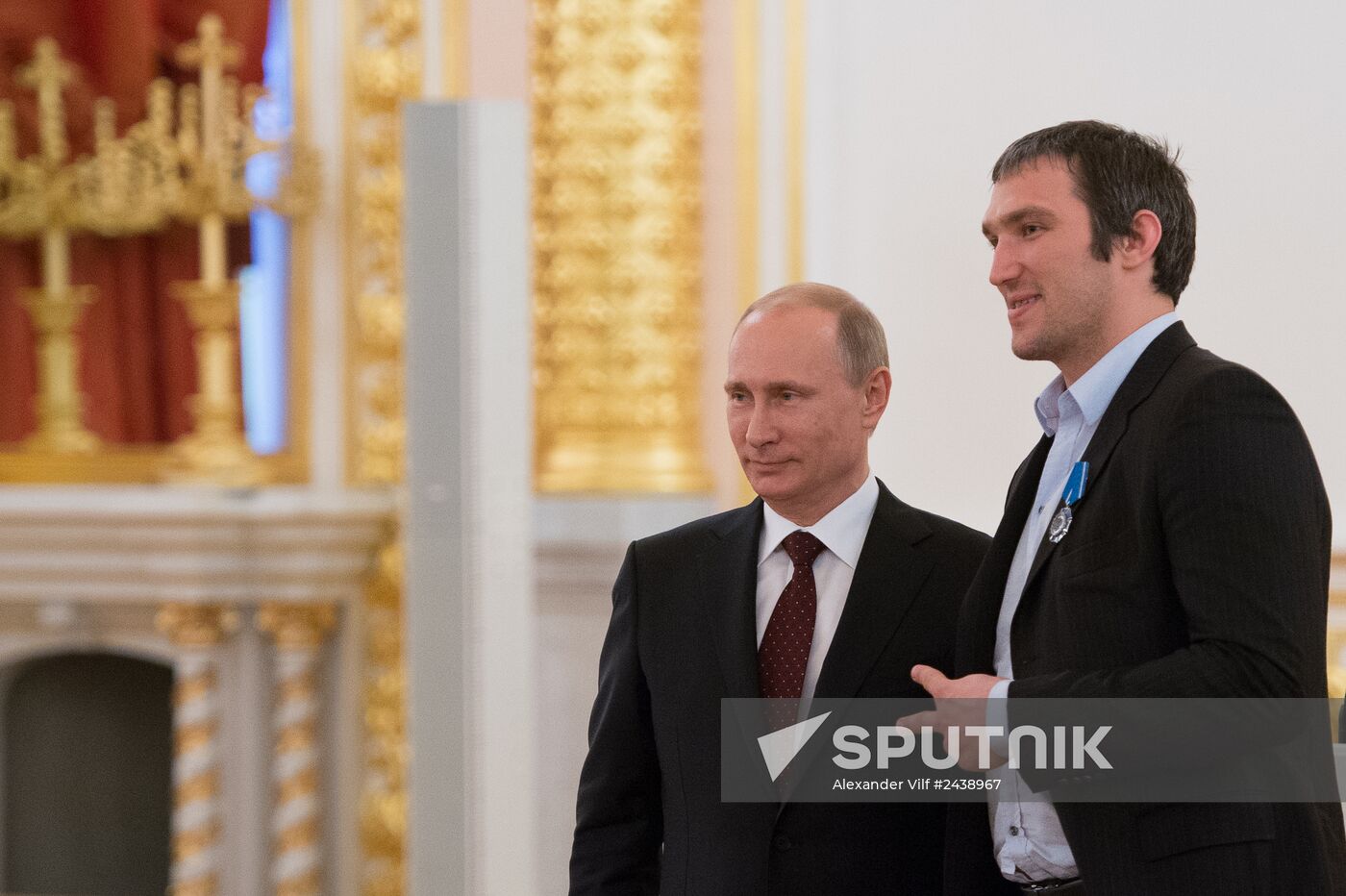 Kremlin award ceremony on Russian ice hockey team's win