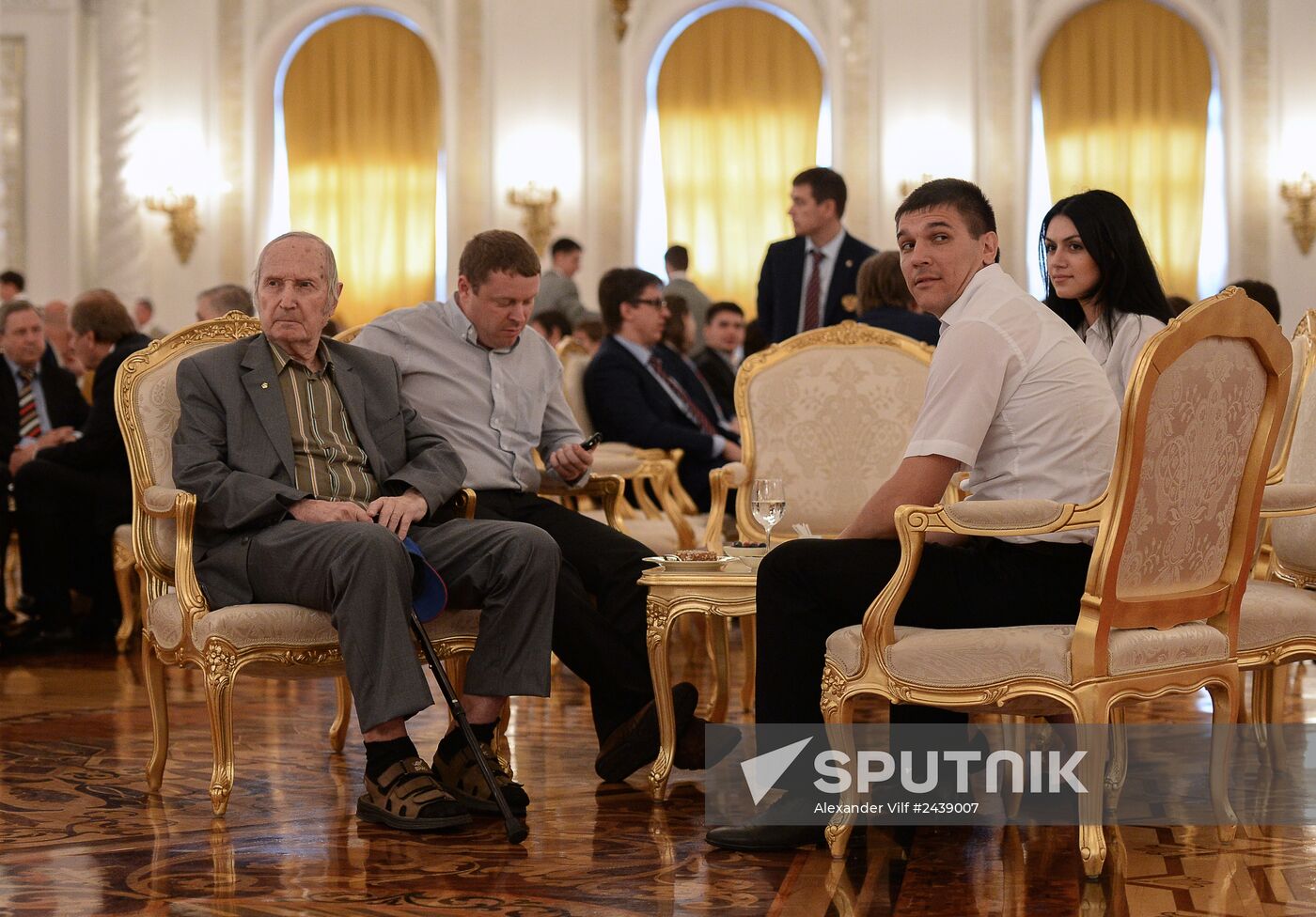 Kremlin award ceremony on Russian ice hockey team's win