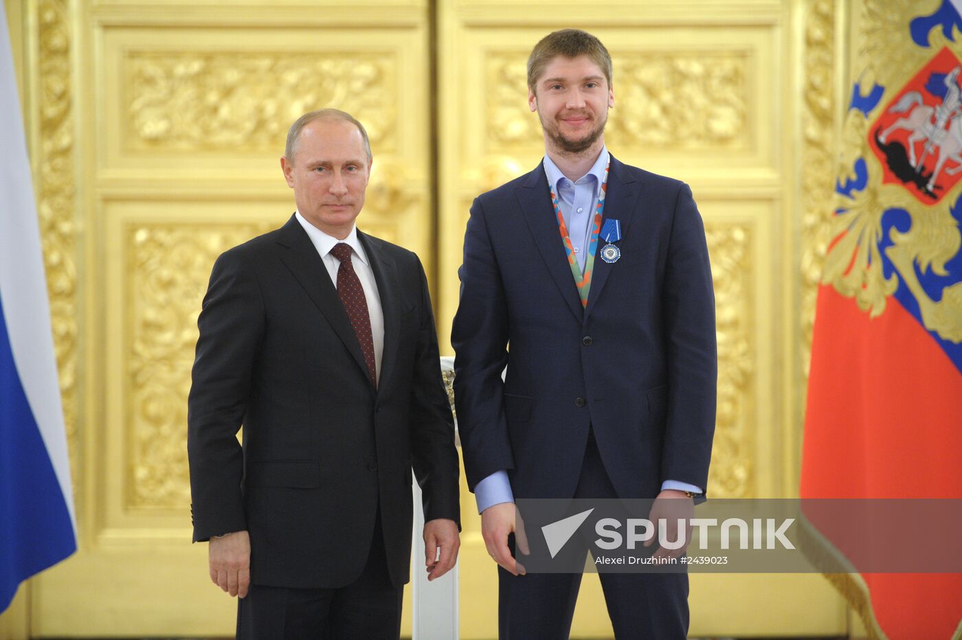 Kremlin award ceremony on Russian ice hockey team's win