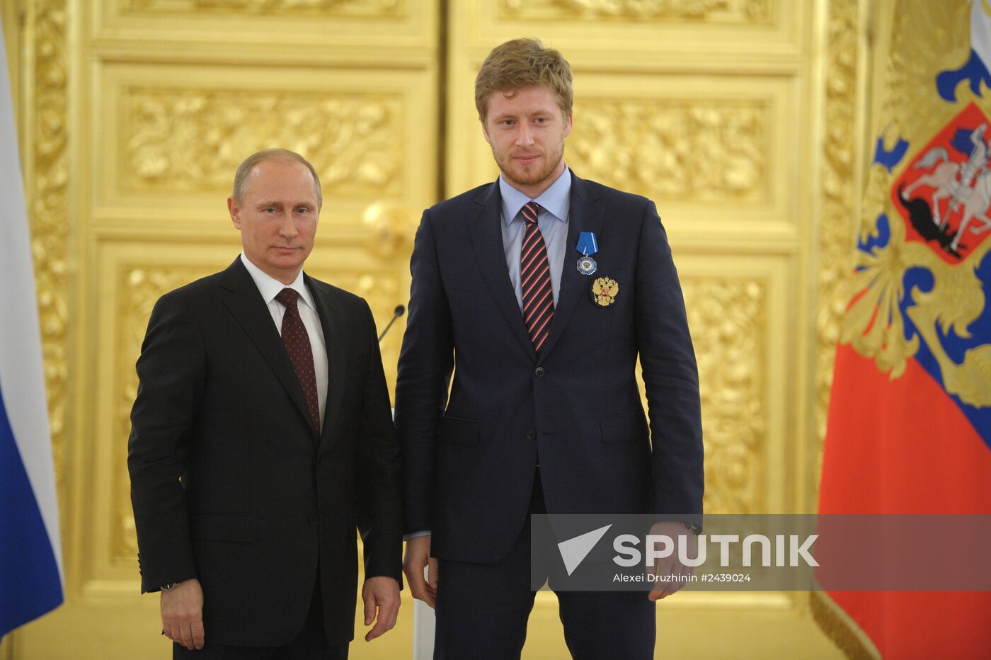 Kremlin award ceremony on Russian ice hockey team's win