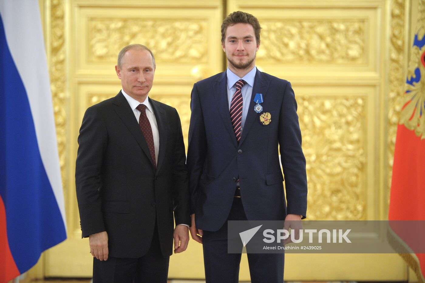 Kremlin award ceremony on Russian ice hockey team's win