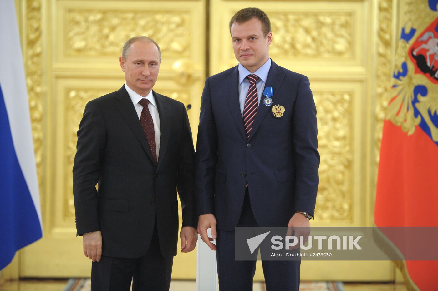 Kremlin award ceremony on Russian ice hockey team's win