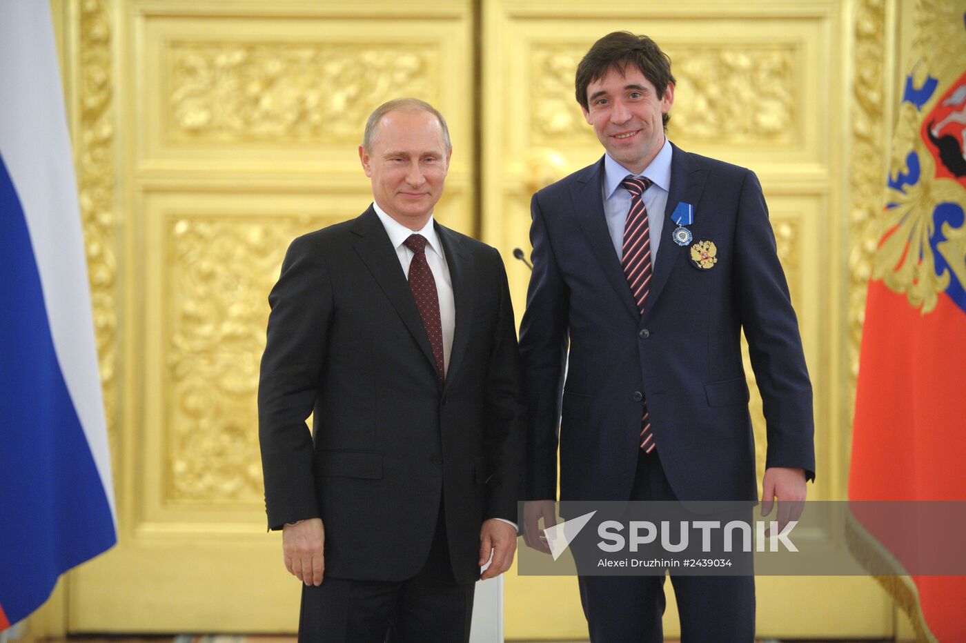 Kremlin award ceremony on Russian ice hockey team's win