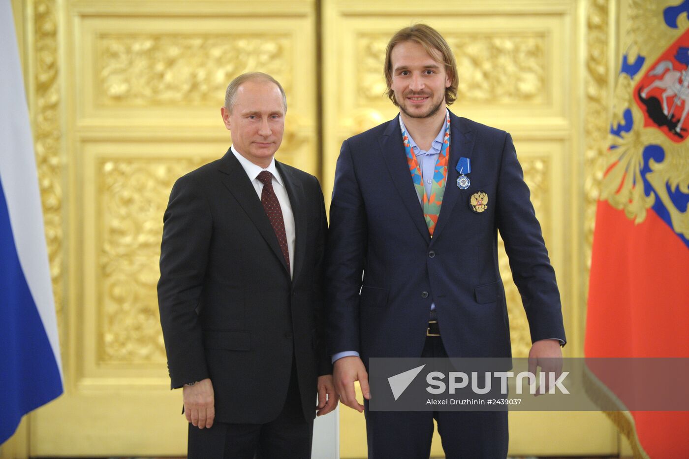 Kremlin award ceremony on Russian ice hockey team's win