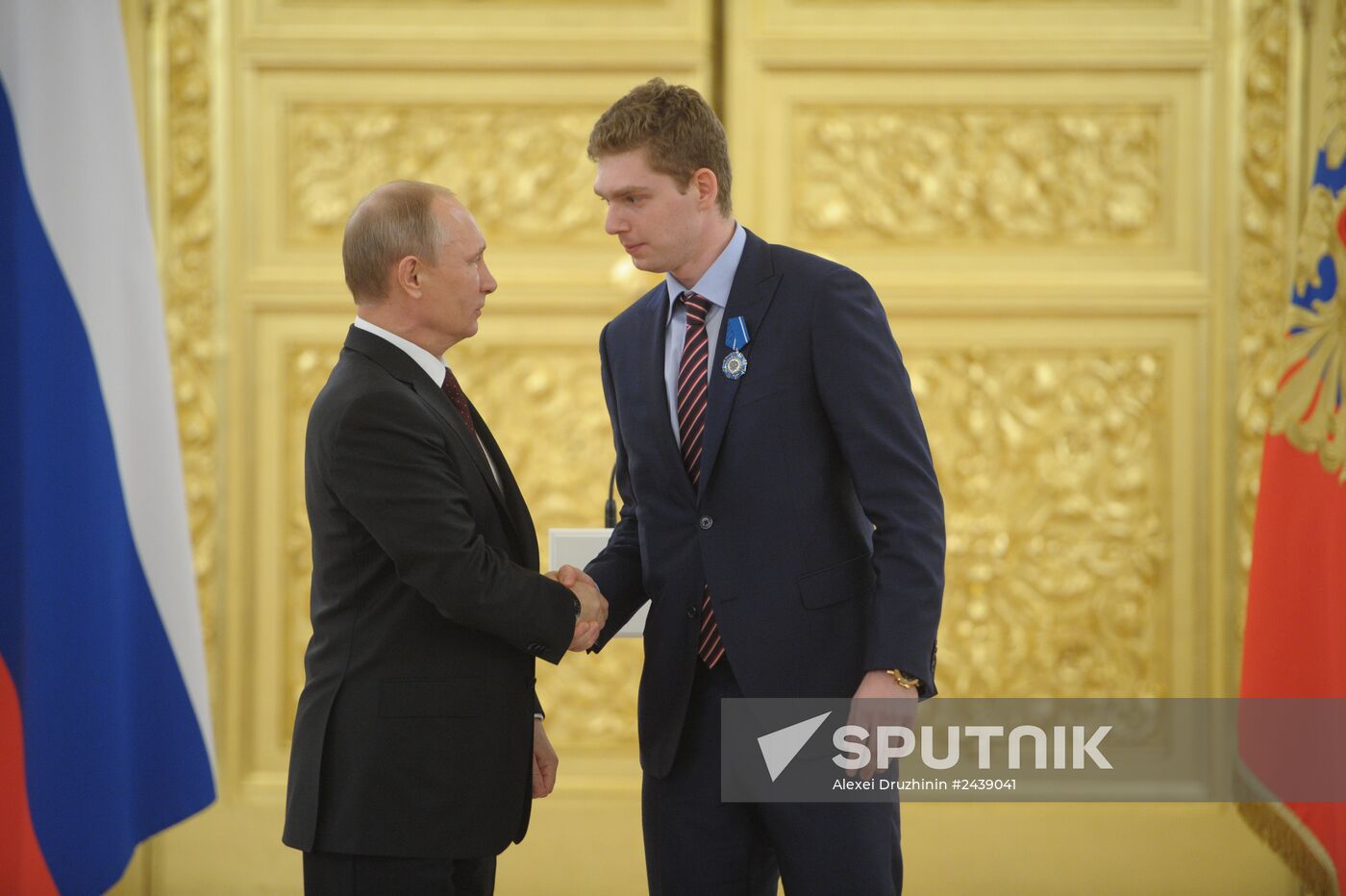 Kremlin award ceremony on Russian ice hockey team's win