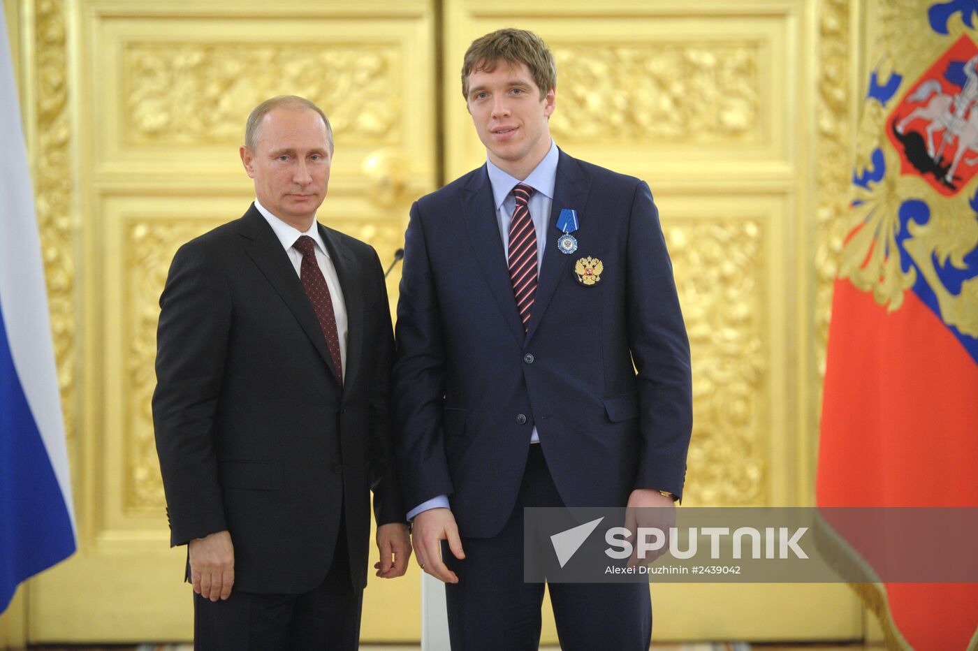 Kremlin award ceremony on Russian ice hockey team's win