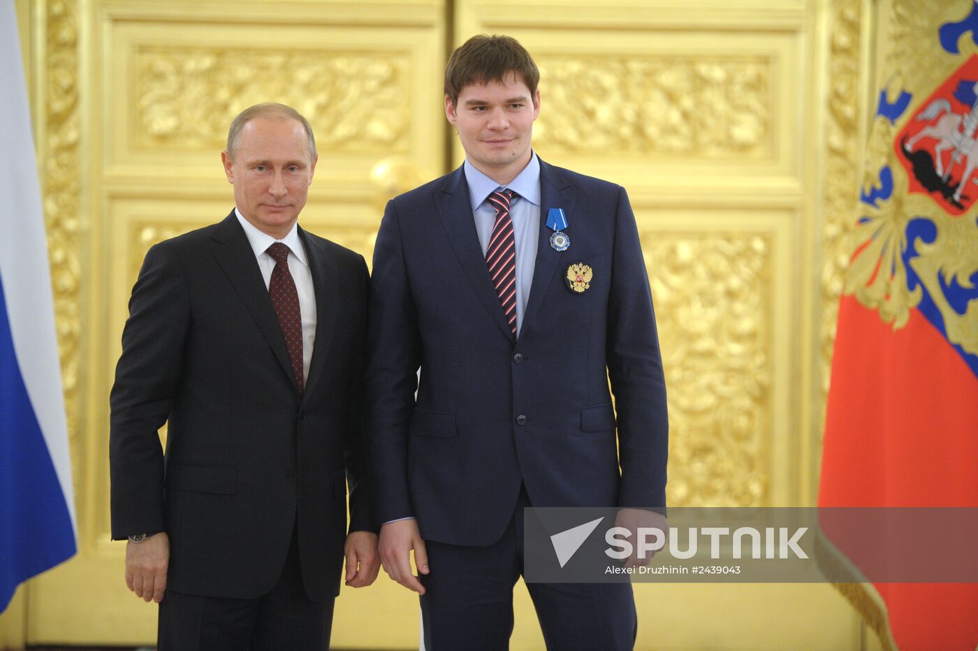 Kremlin award ceremony on Russian ice hockey team's win