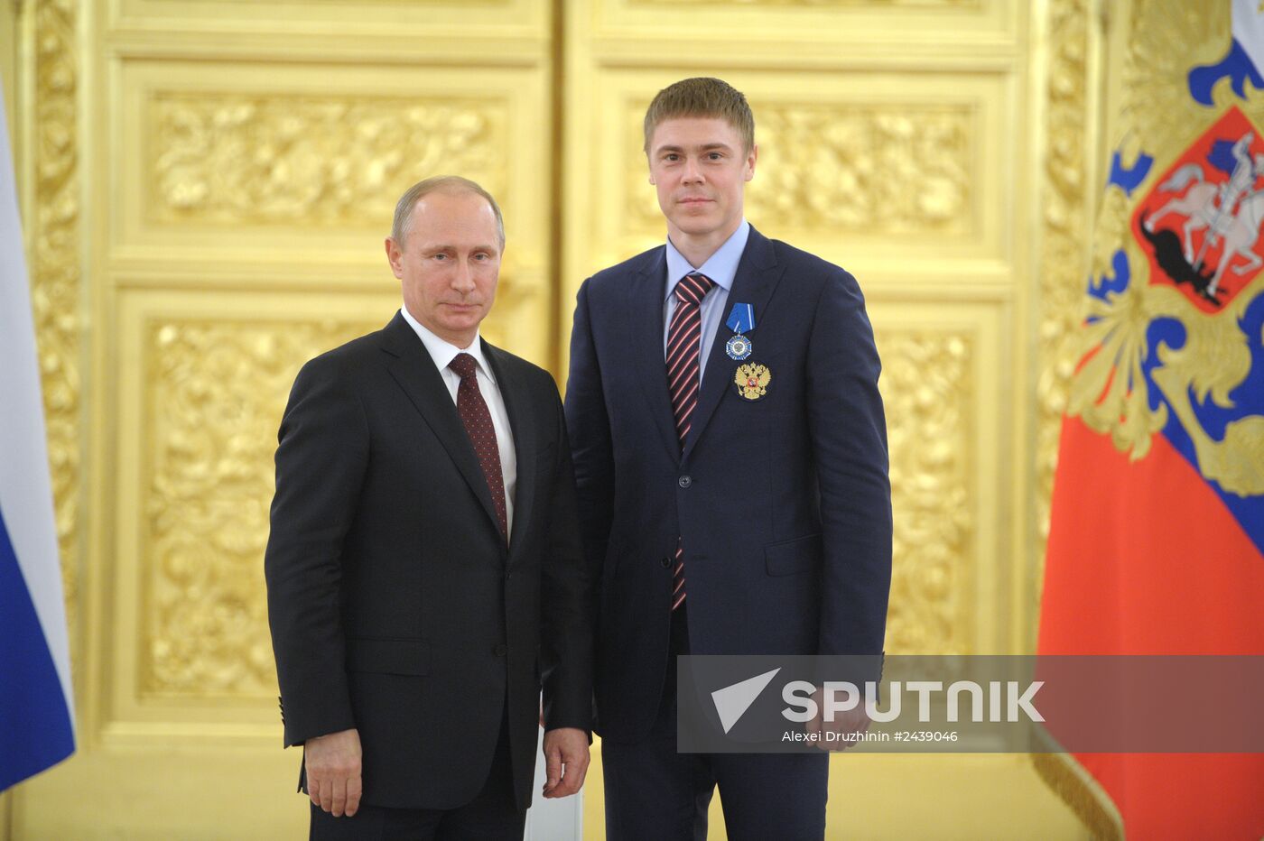 Kremlin award ceremony on Russian ice hockey team's win