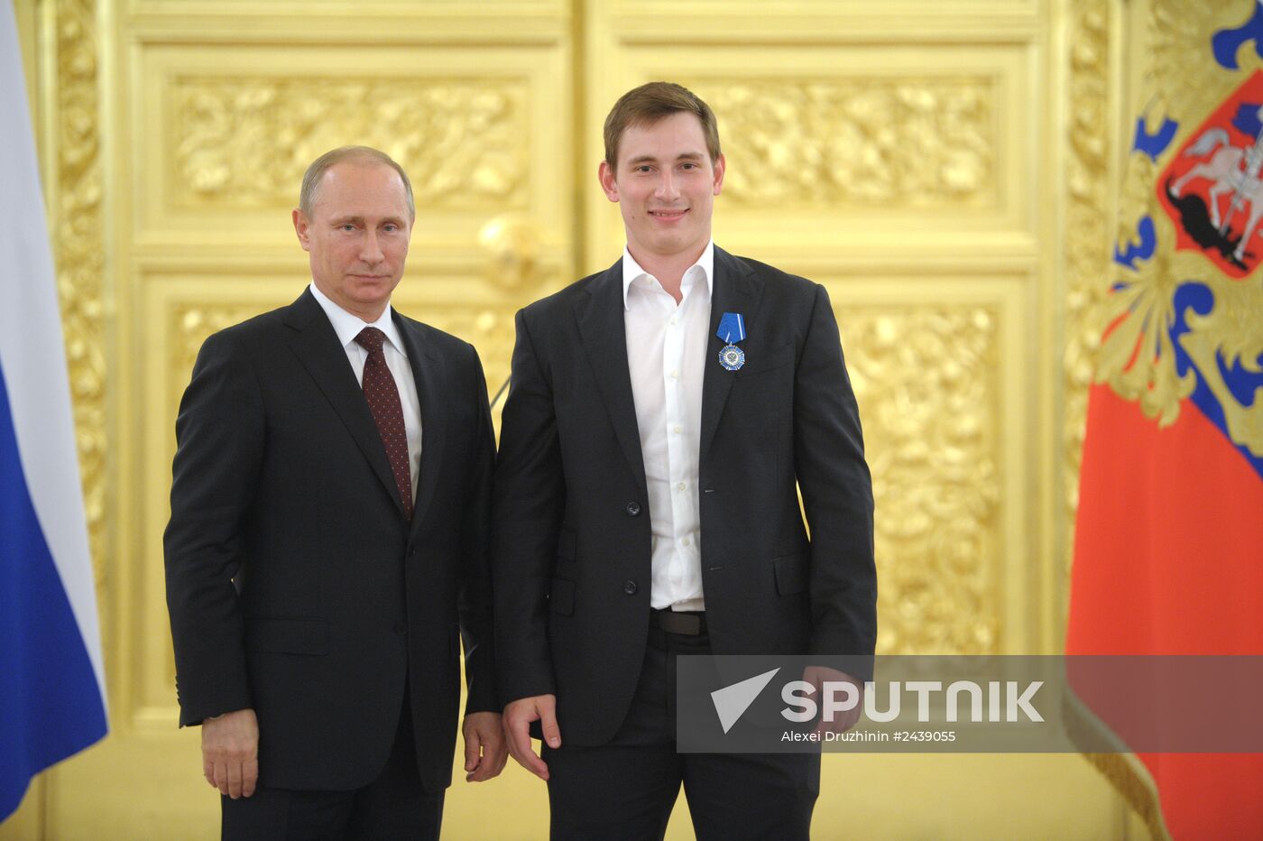 Kremlin award ceremony on Russian ice hockey team's win