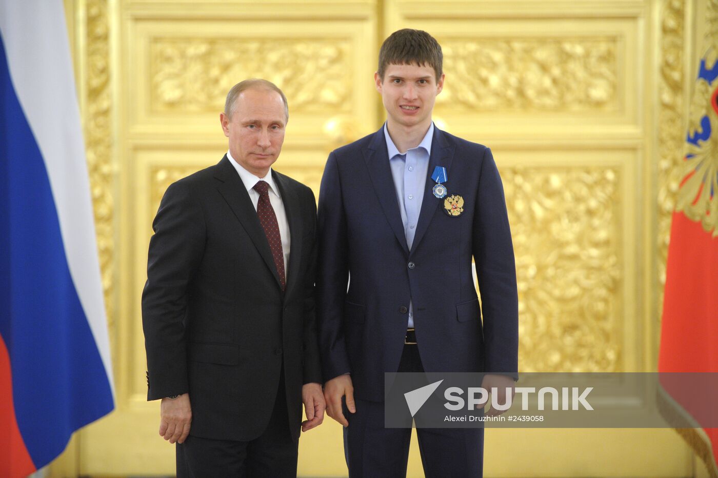 Kremlin award ceremony on Russian ice hockey team's win