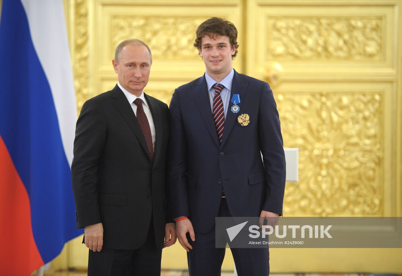 Kremlin award ceremony on Russian ice hockey team's win