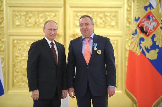 Kremlin award ceremony on Russian ice hockey team's win