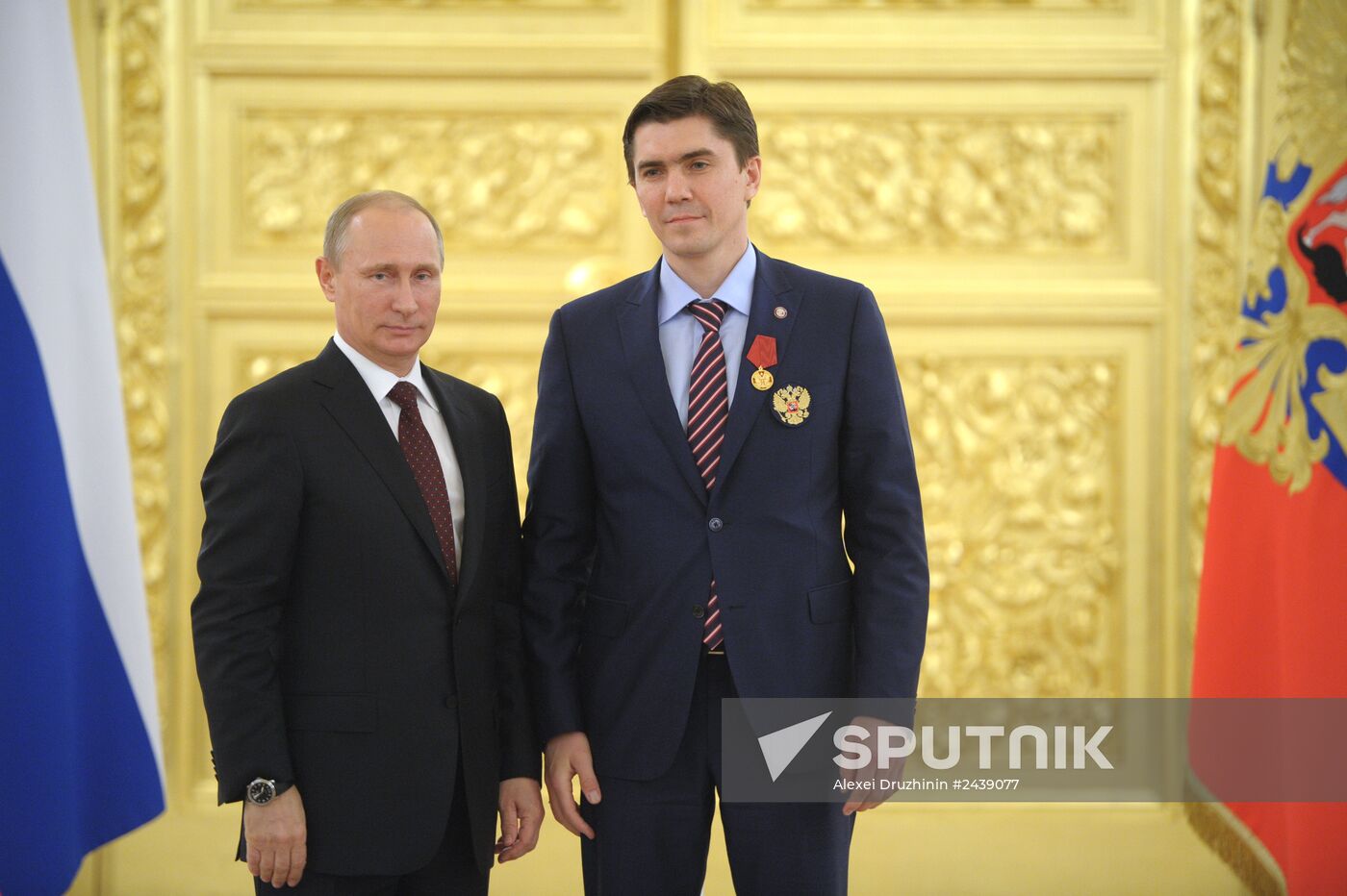 Kremlin award ceremony on Russian ice hockey team's win