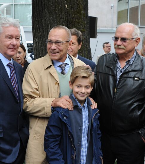 Vladimir Putin at unveiling of statue of Sergei Mikhalkov in central Moscow