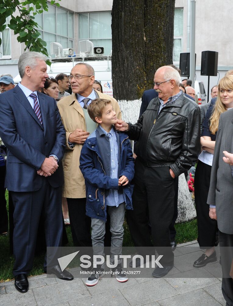 Vladimir Putin at unveiling of statue of Sergei Mikhalkov in central Moscow
