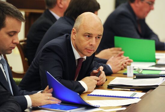 Vladimir Putin chairs government meeting