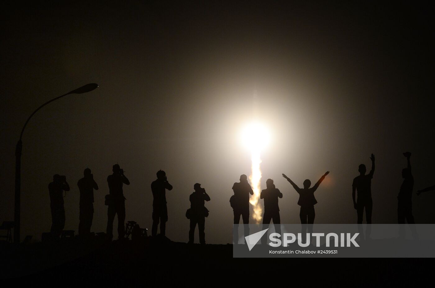 Soyuz-TMA-13M manned spacecraft lifts off from Baikonur Space Center