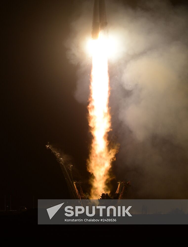 Soyuz-TMA-13M manned spacecraft lifts off from Baikonur Space Center