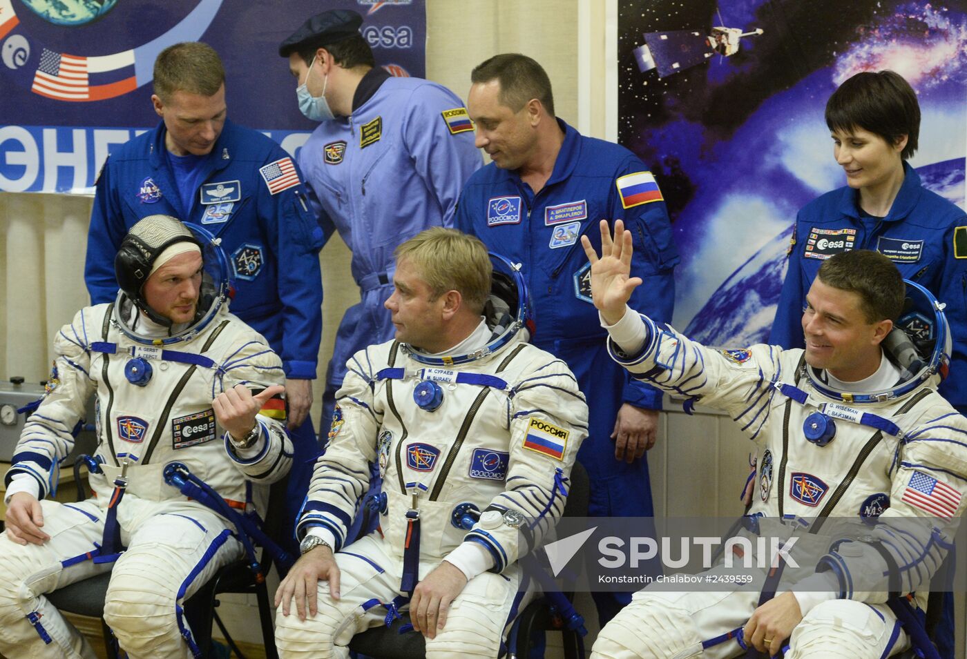 Soyuz-TMA-13M manned spacecraft lifts off from Baikonur Space Center