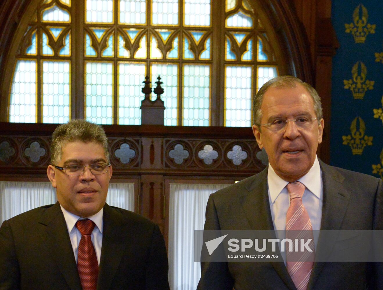Sergei Lavrov meets with Elías José Jaua Milano