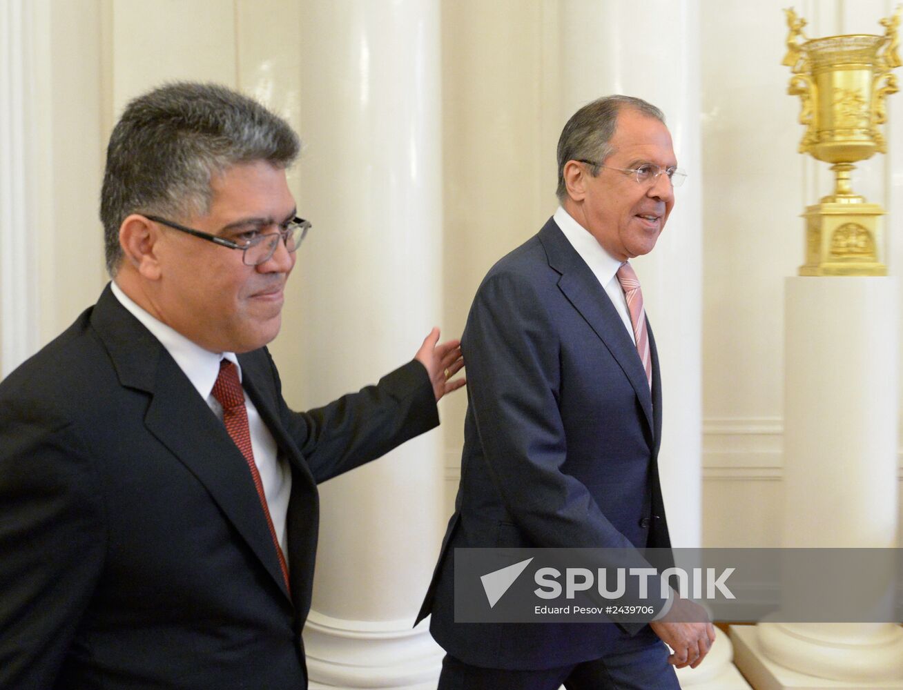 Sergei Lavrov meets with Elías José Jaua Milano