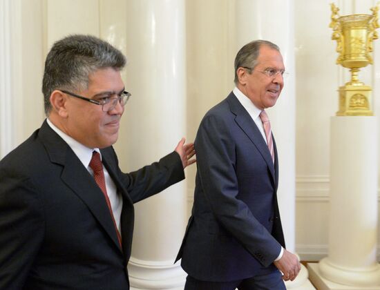 Sergei Lavrov meets with Elías José Jaua Milano
