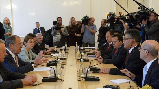 Sergei Lavrov meets with Elías José Jaua Milano