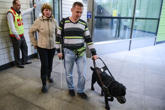training of guide dogs for people with disabilities