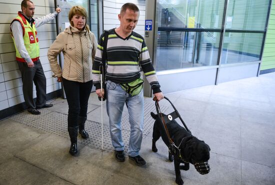 training of guide dogs for people with disabilities